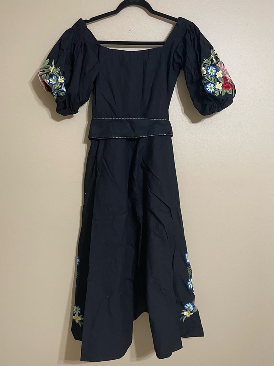 Fanm Mon Dresses & Skirts - Fanm mon Maude Dress Embroidered cotton midi cottagecore size small